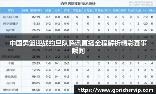 中国男篮迎战约旦队腾讯直播全程解析精彩赛事瞬间
